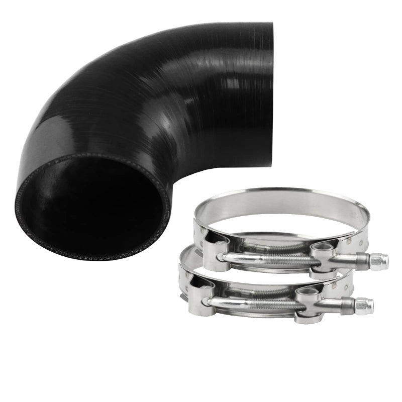 Ucreative 90 Degree Elbow ID: 4.0""(102mm) 4-Ply High Performance Coupler Silicone Hose for Vehicle with T-Bolt Clamp - Image 1